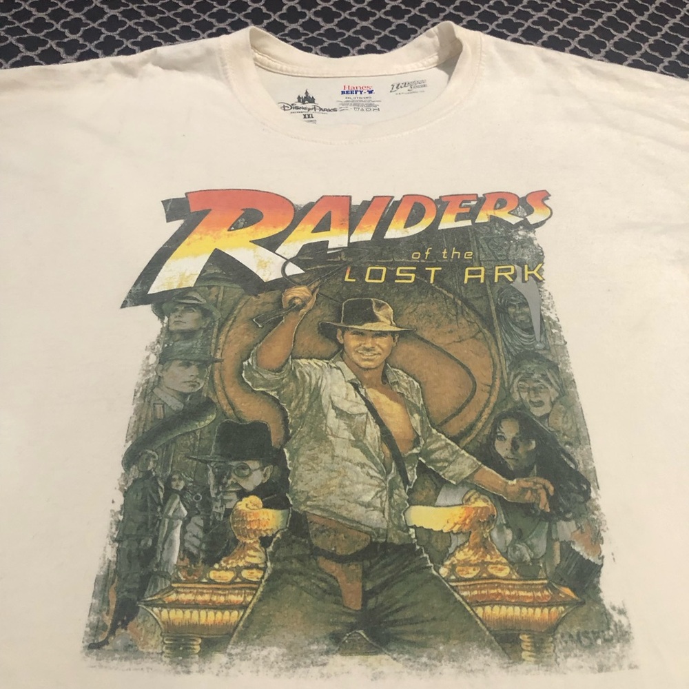 Disney Parks Indiana Jones Raiders of the Lost Ark Graphic T-Shirt Sz 2XL De9
